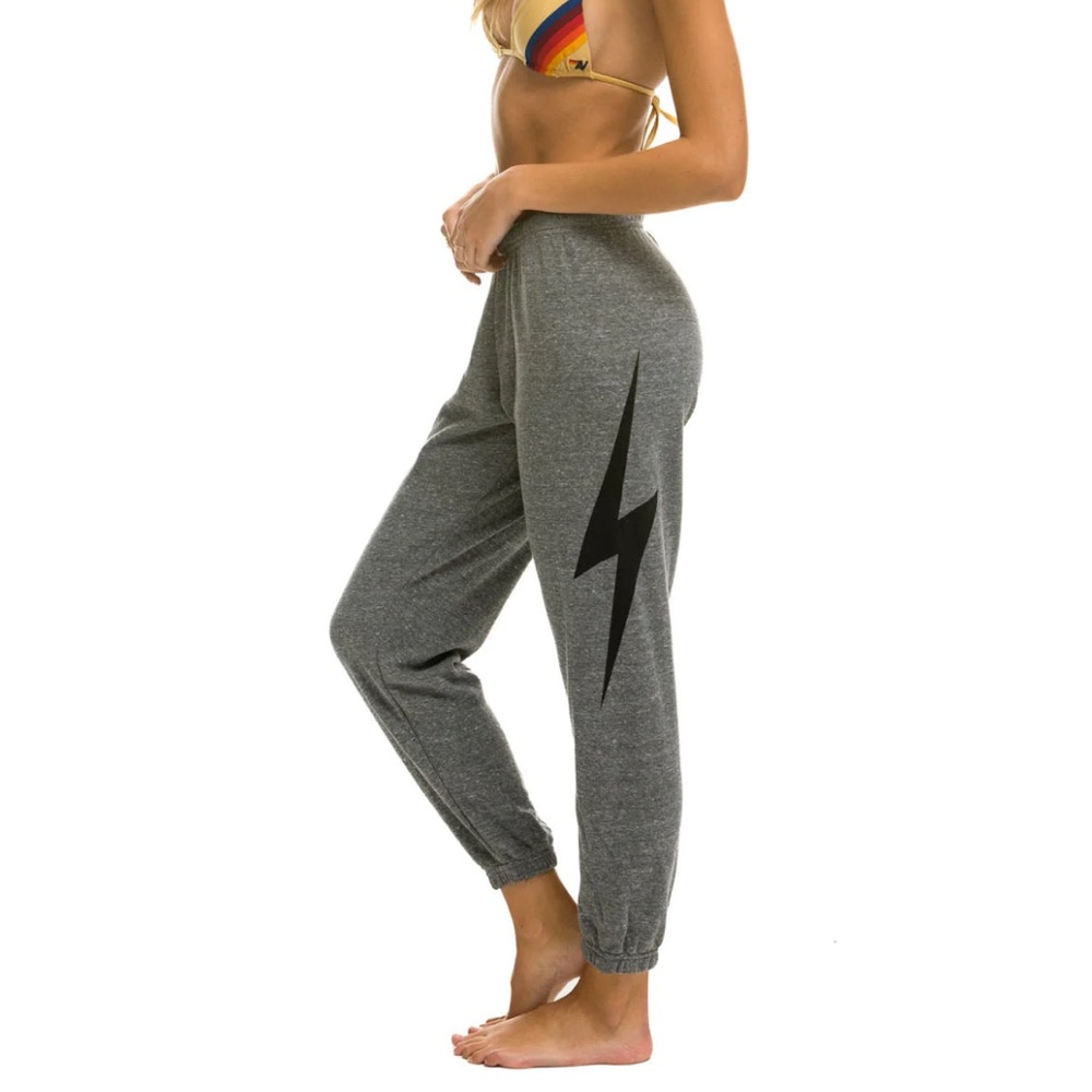 Aviator Nation Bolt Sweatpants Heather Grey